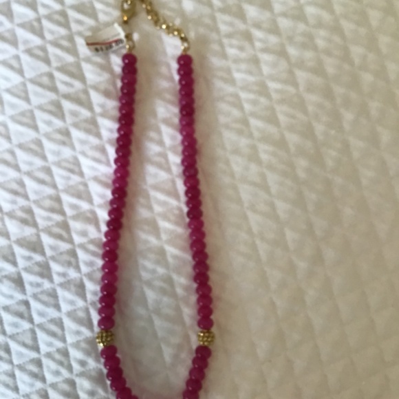 CAPUCINE DE WULF BERRY SINGLE STRAND NECKLACE PINK NWT - Picture 15 of 16